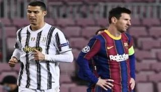 كريستيانو رونالدو نجم يوفنتوس وليونيل ميسي قائد برشلونة