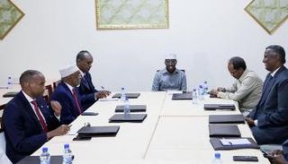 جانب من اجتماع مجلس اتحاد مرشحي الرئاسة‎