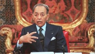 ملك المغرب الراحل الحسن الثاني 