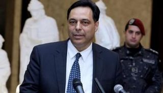  حسان دياب رئيس حكومة تصريف الأعمال اللبنانية 