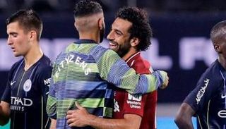 محمد صلاح مع رياض محرز