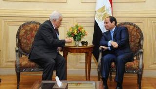 الرئيس السيسي خلال لقاء سابق مع الرئيس عباس