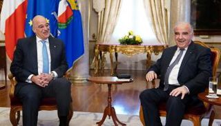 وزير الخارجية اليوناني والرئيس المالطي