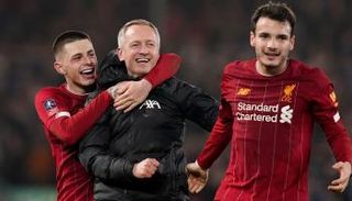 فرحة لاعبي ليفربول