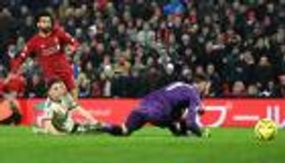 عقدة اليونايتد تمنح صلاح هدف الشهر في ليفربول