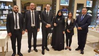 منى المنصوري في حفل الإطلاق