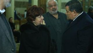 فاطمة المعدول مع وزير الدولة للإعلام أسامة هيكل