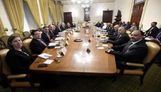 اجتماع سابق بين مصر وإثيوبيا والسودان في واشنطن