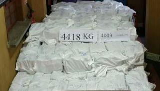 جزء من الشحنة التي ضبطتها الشرطة