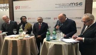 وزير الخارجية المصري خلال مشاركته بمؤتمر ميونخ للأمن