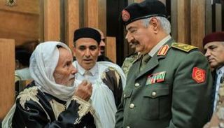 المشير حفتر يستقبل الوفود 