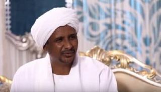 جانب من اللقاء التلفزيوني مع الفريق أول محمد حمدان دقلو