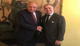  سامح شكري ومستشار الأمن القومي البريطاني