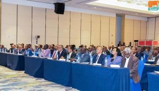 جانب من لقاء مجلس الانتخابات مع الأحزاب الإثيوبية