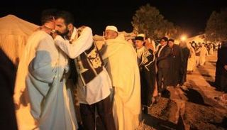 جانب من المشاركين بملتقى شيوخ وأعيان ليبيا