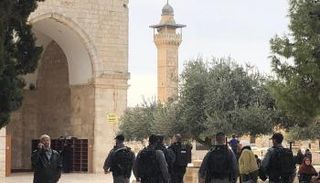 قوات الاحتلال في باحات الأقصى-أرشيفية