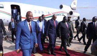 البرهان يصل إلى جوبا لحضور مراسم تنصيب الحكومة الجديدة