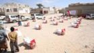 قافلة مساعدات غذائية إماراتية لأهالي حضرموت 