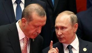 الرئيس الروسي فلاديمير بوتين ونظيره التركي رجب أردوغان