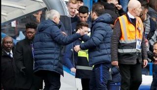 لامبارد ومورينيو بعد المباراة