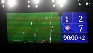 نتيجة 7-2 على شاشة ملعب توتنهام