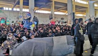 مركز لاحتجاز المهاجرين بمدينة الزنتان الليبية