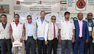 وفد مؤسسة خليفة بن زايد آل نهيان للأعمال الإنسانية في مدغشقر