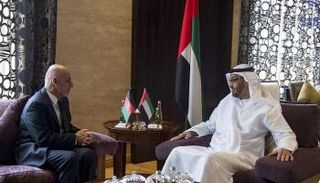 الشيخ محمد بن زايد والرئيس الأفغاني في مقابلة سابقة