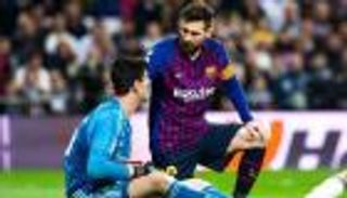 كورتوا يسخر من ميسي قبل الكلاسيكو