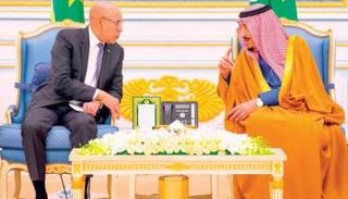العاهل السعودي والرئيس الموريتاني 