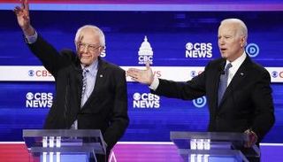 جو بايدن وبيرني ساندرز