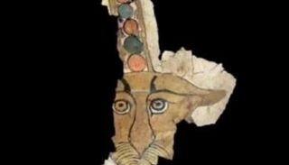 صورة معاد معالجتها رقميا لوجه فهد ملون 