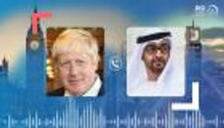 محمد بن زايد وجونسون يبحثان سبل ترسيخ الأمن بالمنطقة