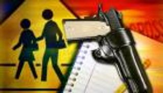 حارس مدرسة يخفي مسدسا في حمام الفتيات لسبب غامض