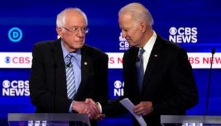  جو بايدن وبيرني ساندرز 