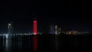 للمرة الـ2.. معالم الإمارات بألوان العلم الصيني تضامنا مع بكين