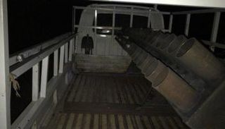 صورة لمنصة الصواريخ التي هاجمت معسكر التاجي بالعراق