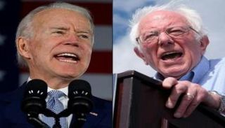 المرشحان بيرني ساندرز وجو بايدن