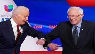 جو بايدن وبيرني ساندرز