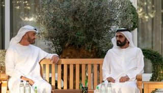 الشيخ محمد بن راشد آل مكتوم والشيخ محمد بن زايد آل نهيان