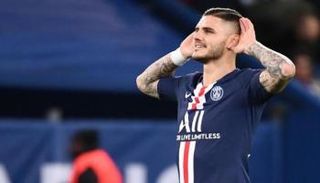 ماورو إيكاردي مهاجم إنتر ميلان المعار لباريس سان جيرمان