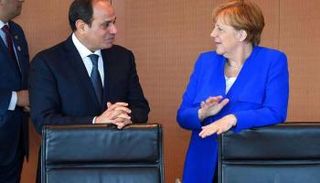 الرئسي المصري عبدالفتاح السيسي والمستشارة الألمانية أنجيلا ميركل