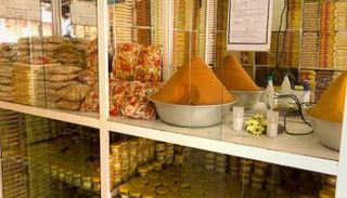 جانب من سوق التوابل الإثيوبية 