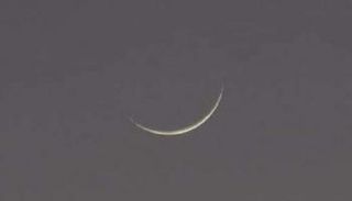 هلال شعبان والزهرة في الأفق الغربي معا 