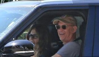 توم هانكس وزوجته