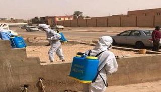 حملات التعقيم في براك الشاطئ الليبية