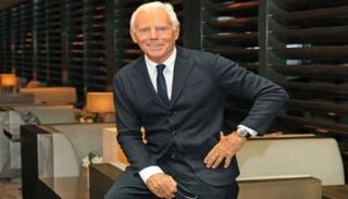 مصمم الأزياء الإيطالي الشهير جورجيو أرماني