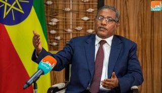 غدو أندرجاتشاو وزير الخارجية الإثيوبي خلال مقابلة مع 