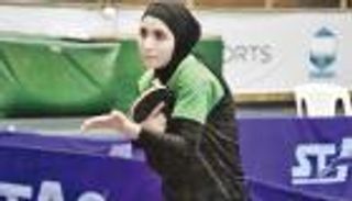 الحظر المنزلي يدخل بطلة تنس طاولة أردنية إلى المطبخ 