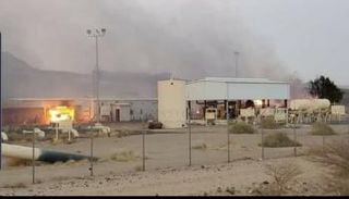 محطة الضخ المستهدفة من قبل مليشيا الحوثي 